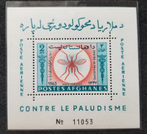 Afghanistan Malaria 1963 Mosquito Insect Health Medical (ms) MNH - Afganistán