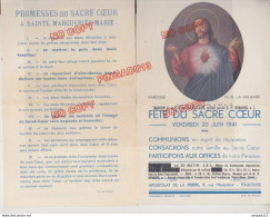 Au Plus Rapide Toulouse WW2 Fête Sacré Coeur 20 Juin 1941 Paroisse Notre-Dame La Dalbade - 1939-45