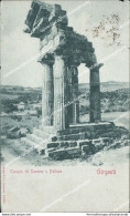 Cl340 Cartolina Girgenti Tempio Di Castore E Polluce Agrigento 1901 - Agrigento