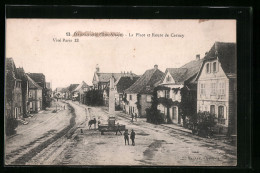 CPA Dannemarie, La Place Et Route De Cernay  - Dannemarie