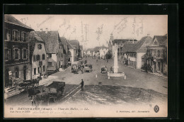 CPA Dannemarie /Alsace, Place Des Halles  - Dannemarie