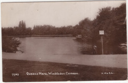 Queens Mere, Wimbledon Common. - (England) - 1911 - 'Notice, Dogs Not Allowed' - Surrey