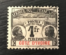 Timbre Taxe Oblitéré Côte D' Ivoire 1906 - Used Stamps