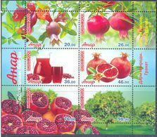 2020. Kyrgyzstan, Pomegranate, S/s Perforated, Mint/** - Kirgisistan