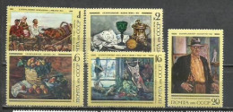 8162-NUEVO MNH** RUSIA UNION SOVIETICA  SERIE COMPLETA PINTURA 1976 Nº 4235/4239 ARTE - Nuevos