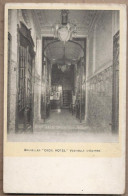 CPA BELGIQUE - BRUXELLES - " CECIL HOTEL " Vestibule D'Entrée - TB PLAN Intérieur + Photo Façade Devanture Verso - Bar, Alberghi, Ristoranti