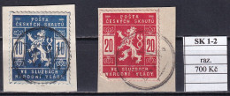 Czechoslovakia Pofis SK 1-2 Used - Oblitérés