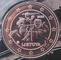 Lithuania 2022 Year UNC Coin 5 Cent  - FROM MINT ROLL - Litauen