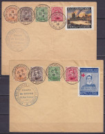 L. 2 Env. Affr. N°135+136+137+138 Càd STE-ADRESSE /25.VII 1916/ POSTE BELGE-BELGISCHE POST + Vignettes Propagande "BELGE - 1915-1920 Alberto I