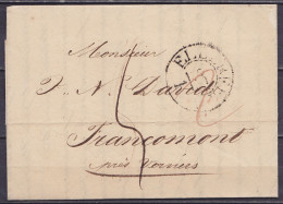 L. Datée 23 Janvier 1824 De ELBERFELD Càd ELBERFELD /27/1 Pour FRANCOMONT Près Verviers - Port "5" - 1815-1830 (Hollandse Tijd)