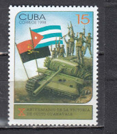 Cuba 1998 - 10th Anniversary Of The Victory Of Cuito Cuanavale/Angola, Mi-Nr. 4099, MNH** - Ongebruikt