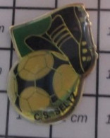 1518b Pin's Pins / Beau Et Rare / SPORTS / FOOTBALL CLUB CS SELTZ BALLON CRAMPONS - Football