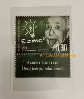 Croatian Post Mostar 2016 100th Anniv Albert Einstein General Theory Of Relativity Nobel Physics Sciences People Stamp - Sonstige & Ohne Zuordnung