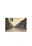 C P A  ANIMEE  TOTES ROUTE DE DIEPPE    CIRCULEE 15 JANVIER 1914 - Totes