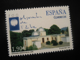 Edifil 4126 ** Unhinged Facial 1,90 Eur Stamp 2004 Ebro Observatory Roquetes Tarragona Astronomy Astronomie SPAIN - Astronomie