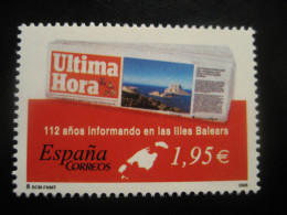 Edifil 4166 ** Unhinged Facial 1,95 Eur Stamp 2005 ULTIMA HORA Palma De Mallorca Diario Newspaper Journalism SPAIN - Altri & Non Classificati
