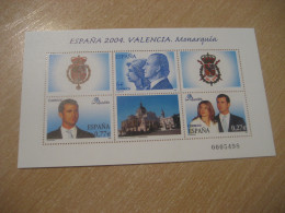 Edifil Bloc 4087 ** Unhinged Facial 7,04 Eur Stamp 2004 Royal Family Royalty World Expo Fil Valencia SPAIN - Königshäuser, Adel