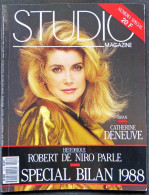 Revue STUDIO Magazine N° 21 H Numéro Spécial Bilan 1988 Catherine Deneuve - Robert De Niro - Isabelle Adjani, Gérard * - Film