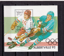 LI04 Laos 1990 Winter Olympic Games - Albertville, France Mint Mini Sheet - Laos