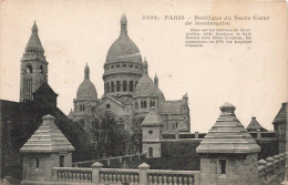 FRANCE - Paris - Vue Sur La Basilique Du Sacre Cœur De Montmartre - Vue De L'extérieure - Carte Postale Ancienne - Sacré-Coeur