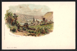 Lithographie Bingen Am Rhein, Gesamtansicht  - Bingen