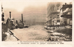 FRANCE - Les Inondations De Paris Janvier 1910 (Gare Saint Lazare) - Le Débordement Envahit - Carte Postale Ancienne - Inondations De 1910