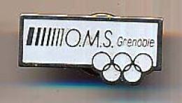 Pin's 26 X 13 Mm X° Jeux Olympiques D'Hiver De Grenoble 1968  O M S Grenoble - Giochi Olimpici
