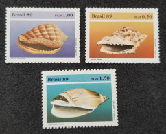 Brazil Nature Preservation Sea Snail 1989 Shell Marine Life Seashell Shells (stamp) MNH - Unused Stamps