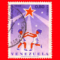 VENEZUELA - Usato - 1968 - Giornata Dei Bambini - Festival Del Nino - 0.80 - P. Aerea - Venezuela