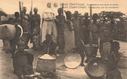 CONGO BELGE - Lukulu - La Préparation De La Farine De Manioc - Animé - Carte Postale Ancienne - Congo Belga