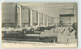 15787 - PARIS - LA GUERRE 1914 / LE LYCEE JANSON DE SAILLY TRANSFORME EN HOPITAL - Enseignement, Ecoles Et Universités