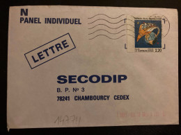 LETTRE TP YT 2503 LA COMMUNICATION PELLOS 2,20 OBL.MEC.18-7 1988 59 ANICHE NORD - Storia Postale