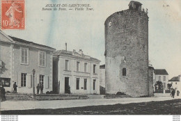 V1-17) AULNAY DE SAINTONGE - BUREAU DE POSTE - VIEILLE TOUR  - ( ANIMEE - HABITANTS ) - Aulnay