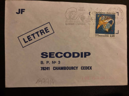 LETTRE TP YT 2503 LA COMMUNICATION PELLOS 2,20 OBL.MEC.16-7 1988 34 CLERMONT L'HERAULT - Storia Postale