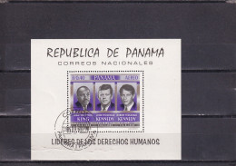 SA03 Panama 1968 Airmail Victims Of The Struggle For Human Rights Minisheet Used - Panama