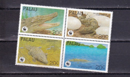 SA04 Palau 1994 Worldwide Nature Conservation - The Estuarine Crocodile Block - Palau