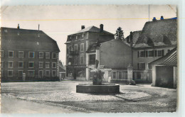 32038 - DELLE - CPSM - PLACE DE LA REPUBLIQUE ET LA FONTAINE - Delle