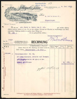 Rechnung Heilbronn 1909, J. Weipert & Söhne, Maschinenfabrik Und Eisengiesserei, Betriebsansicht Und Auszeichnungen  - Autres & Non Classés