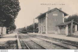 W16-82) REALVILLE (TARN ET GARONNE ) LA GARE  - ( TRAIN  - 2 SCANS ) - Realville