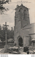 W1-29) CARHAIX (FINISTERE) EGLISE DE PLOUGUER ( EN PARTIE DU XII° SIECLE ) CIMETIERE -  ( ANIMATION - 2 SCANS ) - Carhaix-Plouguer