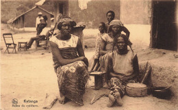 CONGO BELGE - Katanga - Salon De Coiffure - Animé - Carte Postale Ancienne - Belgisch-Kongo