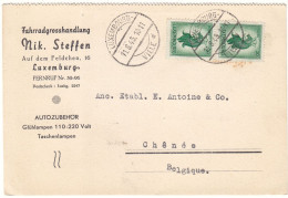 Luxembourg - Carte Postale De 1945 - Oblit Luxembourg - Exp Vers Chenée - - Brieven En Documenten