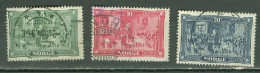 Norvege Michel 93/95 Ob TB - Used Stamps