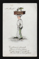 1er Avril Patissier Non Signé Pas D'éditeur Précurseur Ce Patissier à Votre Porte Déposera ..... - Before 1900