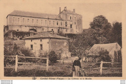 X9-86) COUHE VERAC (VIENNE) LE CHATEAU ET LE MOULIN - ( ANIMEE - PERSONNAGE - 2 SCANS ) - Couhe