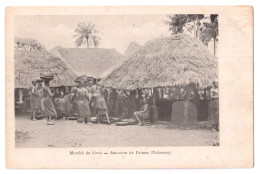 Marché De Cové - Amandes De Palmes - Dahomey - édit. Non Identifié  + Verso - Dahomey