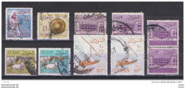 SUDAN:  1962  DEFINITIVA  -  INSIEME  10  VALORI  US. -  YV/TELL. 145//154 - Soudan (1954-...)