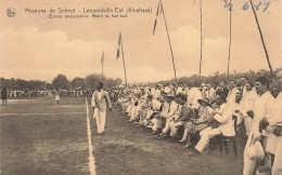CONGO BELGE - Kinshasa - Œuvres Postscolaires - Match De Foot-ball - Animé - Carte Postale Ancienne - Belgian Congo