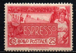 1907 - San Marino 1 Espresso  ++++++ - Nuovi