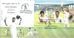 INDE. BF 106 De 2013 Sur Enveloppe 1er Jour. Sachin Tendulkar. - Cricket